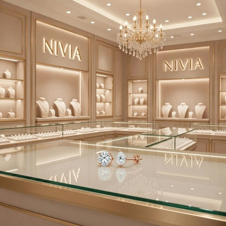 עגילי זואי מויסאניט